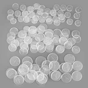 Buy 100 Pieces Miniature Bases + 120 Pieces Adhesive, 25mm, 32mm, 40mm ...