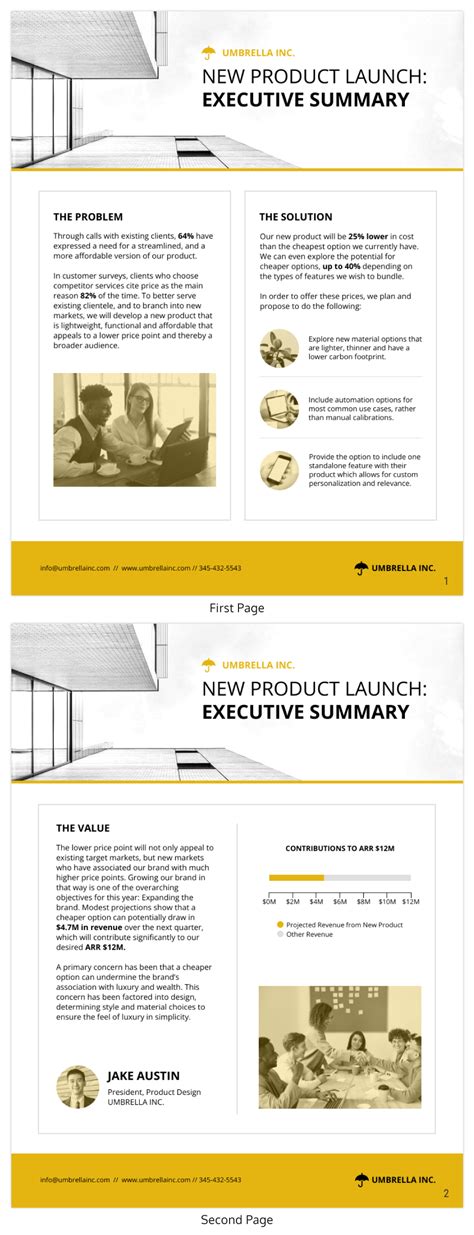 Proposal Executive Summary Examples 的图像结果