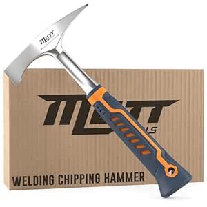 Mutt Tools 14oz Head Weight Welding Chipping Hammer - Professional Slag ...