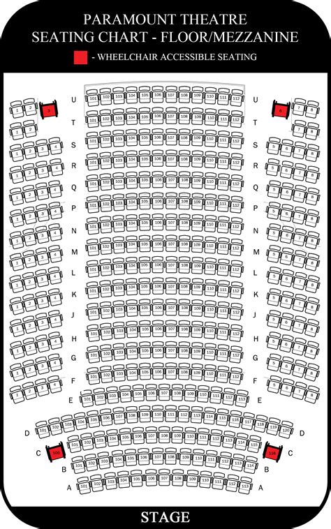 Paramount Theater Seattle Seating Chart View - Bios Pics