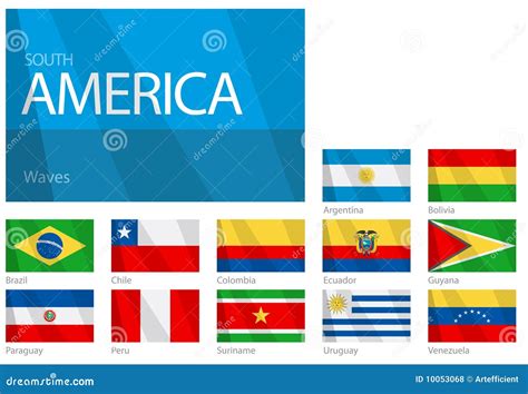 South American Country Flags
