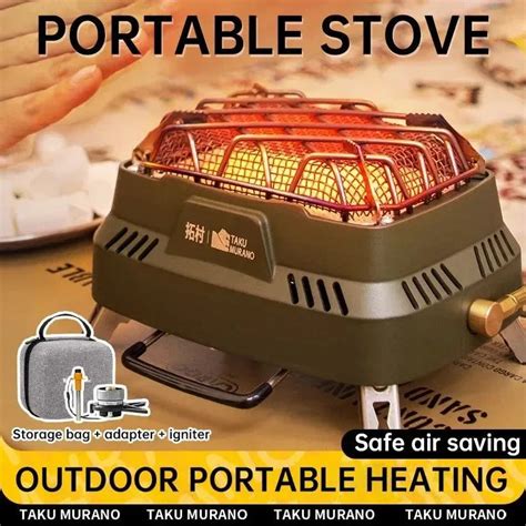 Portable Infrared Propane Heater | 3500W Split Gas Stove for Camping ...