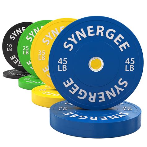 Buy Synergee Color Bumper Plates Weight Plates Strength Conditioning ...