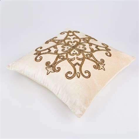 Buy Vellum Embellished Cushion Cover - 40x40cm from Home Centre at just ...