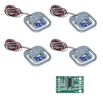 50kg Human Scale Load Cell Weight Sensors+HX711 AD Module Body Load ...