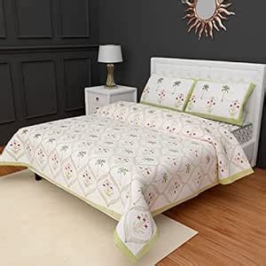 Buy Rustik Craft Jaipuri Cotton Hand Block Traditional Printed with ...