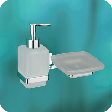EASYHOME FURNISH Liquid soap Dispenser with soap case Holder for ...