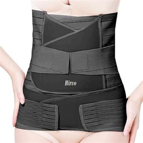 Buy HIRVO Post Pregnancy Abdominal Belt 3 in 1 Black Belt Universal ...