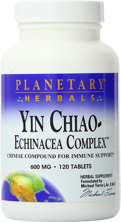 Buy Planetary Herbals Yin Chiao-Echinacea Complex 600mg, Chinese ...