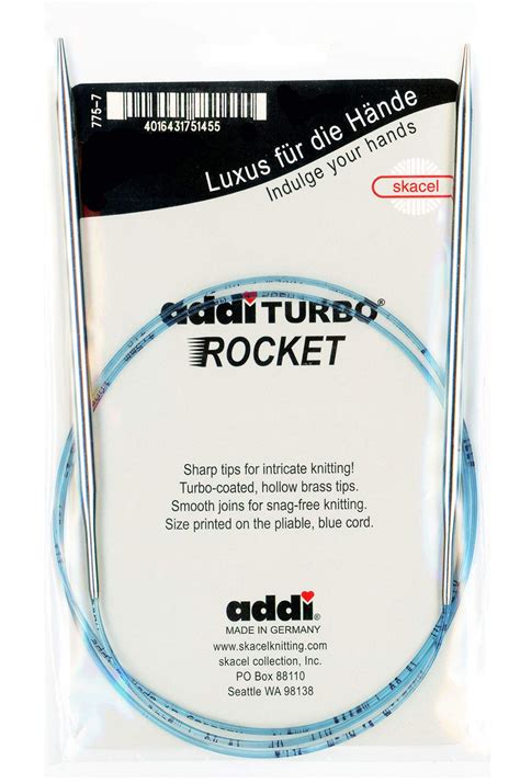 Addi Circular Turbo Rocket Lace Skacel Blue Cord 24 Inch | Desertcart INDIA