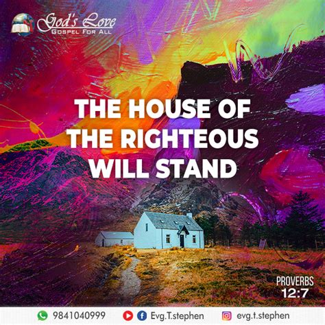 Proverbs 12:7 :: God's Love Ministries - Today's Promise