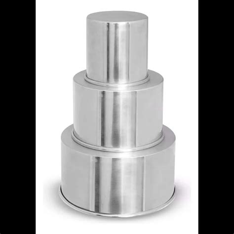 Kit Moldes Formas Redonda Assadeiras Alumínio Alta Medidas Confeitaria ...