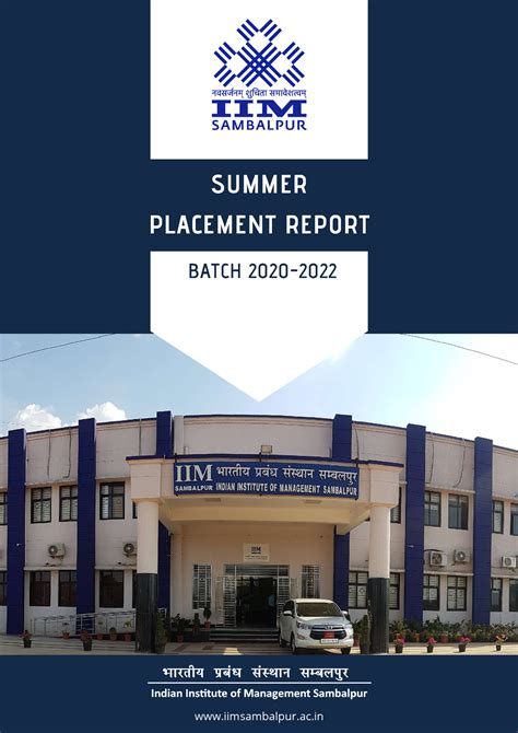 IIM Sambalpur SIP Report 2020-2022 - SUMMER PLACEMENT REPORT BATCH 2020 ...