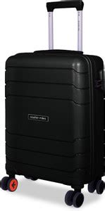 NASHER MILES Lisbon Hard-Sided Polypropylene Cabin Luggage Bag Black 20 ...