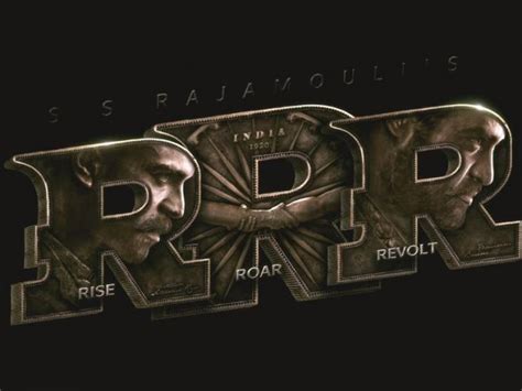 Rajamouli Rrr Movie Motion Poster Release Ram Charan And Junior Ntr Two ...