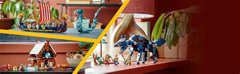 LEGO Creator 3in1 Viking Ship&The Midgard Serpent 31132 Building Kit ...