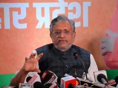 Sushil Modi gets elected unopposed to Rajya Sabha | India News - Times ...