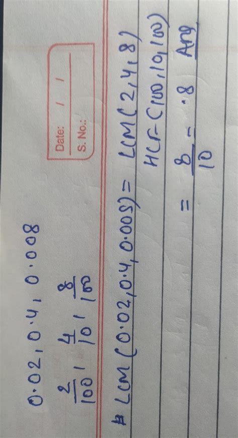 find lcm of 0.02,0.4and0.008 - Brainly.in