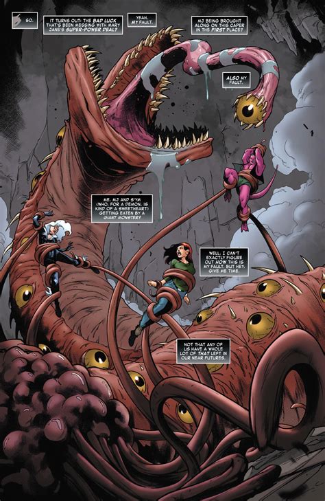 Tentacles wrapping Mary Jane and black cat by Orangemegaman on DeviantArt