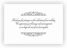 Message For Wedding Gift by Thank You Note To Accompany Your Wedding Return Gift Message For Wedding Gift