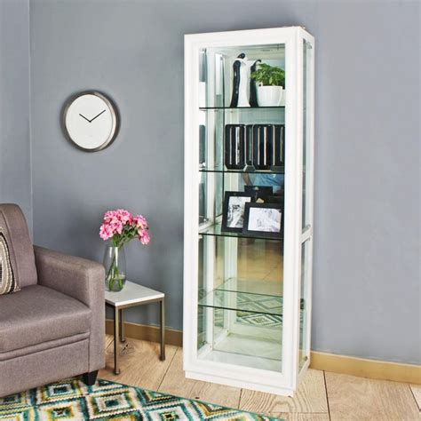 Buy Frost Glass Bar Curio - White from Home Centre at just INR 76663.0