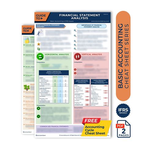 Accounting Cheat Sheet FINANCIAL STATEMENT ANALYSIS Student Accounting ...