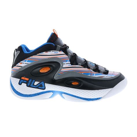 Fila Grant Hill 3 1BM01289-132 Mens Black Leather Athletic Basketball ...