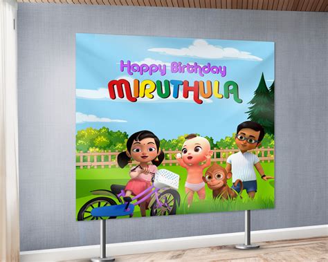 Chutti Kannamma Theme Square Customized Backdrop | Theme party de ...