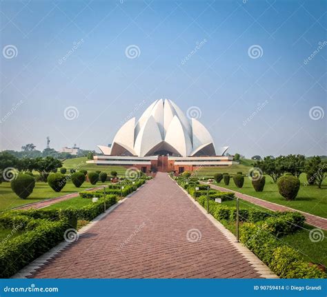 Bahai Lotus Temple - New Delhi, India Stock Photo - Image of symbol ...