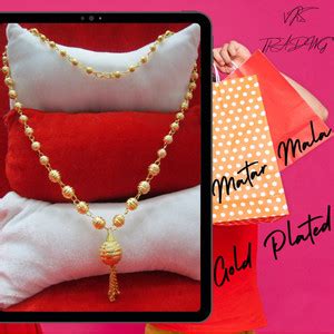 vks trading MATAR MALA GOLD PLATED 1 GRAM GOLD POLISH_005 Gold-plated ...