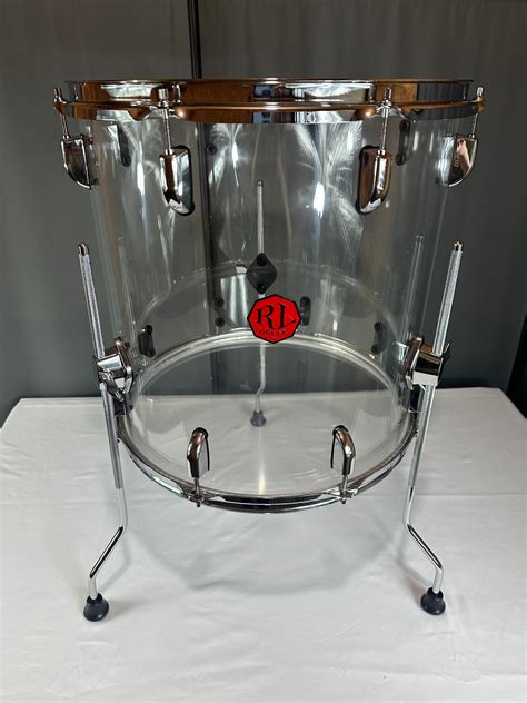 Clear Seamless Acrylic 16"x16" - Floor Tom Drum - RL Drums