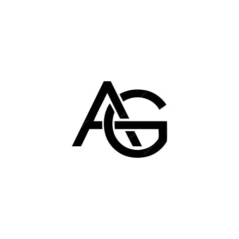 Premium Vector | Ag monogram logo design