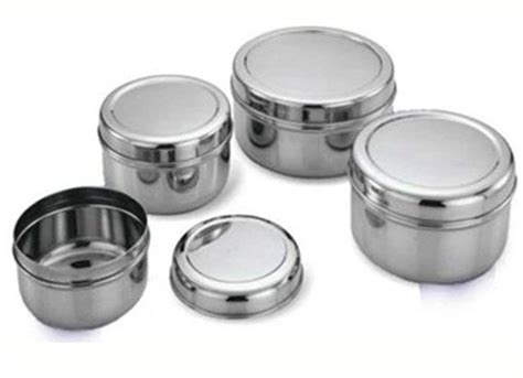 Buy Maha Creation Stainless Steel Food Storage Containers, Set of 4 ...
