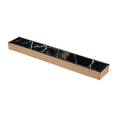 4x18 Inch Tile/Marble Insert Floor Grating / Drainer with Center Hole ...