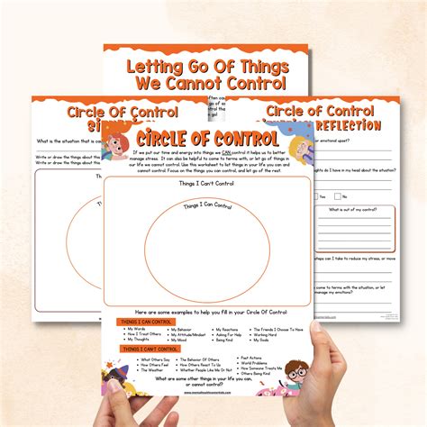 Printable Circle Of Control Worksheet | Fanny Printable