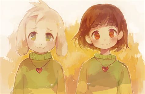 Chara & Asriel - HD Undertale Wallpaper by ミウパチ