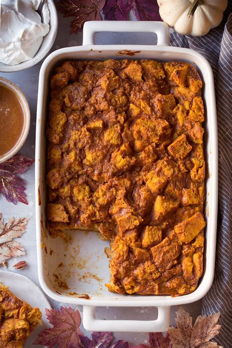 Pumpkin Bread Pudding - Cooking Classy