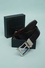 Buy Men Black Textured Leather Belt Online - 39730723 | Peter England