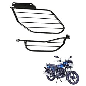GadiBike Heavy Bike Side Guard & Saree Guard Black for Bajaj Discover ...