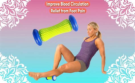 JimXen Foot Massager Roller for Plantar Fasciitis Relief Reflexology ...