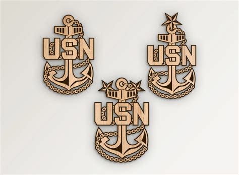 Navy USN Chief Anchors Bundle SVG Vector Files | Vector911