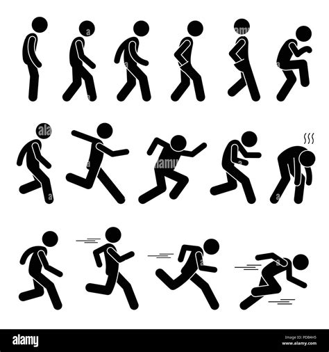 Walking Stickman Clipart