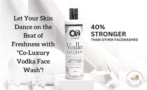 CO LUXURY Vodka Face Wash with Denatured Vodka & 3 Magical Essential ...