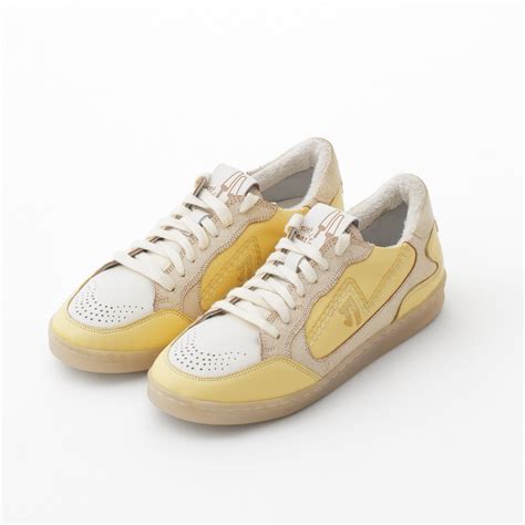 Gully Number 001 | Kulfi Kesar Yellow & White Leather Sneakers | Shoes ...