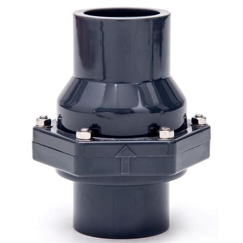 High Quality PVC Wafer Type Swing Disc Check Valve UPVC Flange Sewage ...