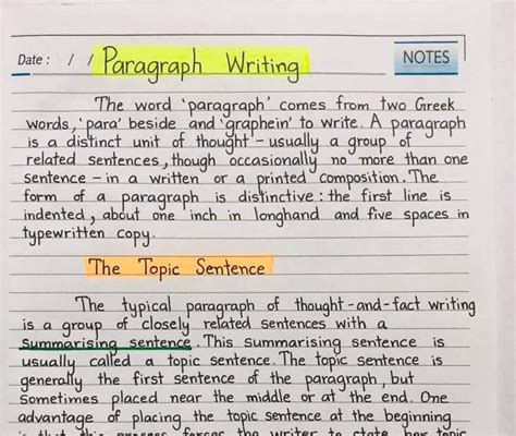 Image result for Example of Paragraph Writing