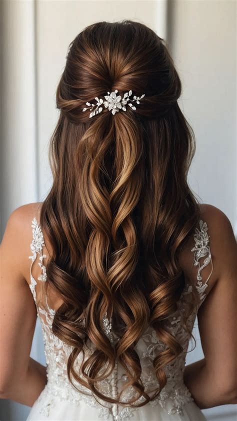 15 Stunning Half Up Half Down Wedding Hairstyles for Every Length ...
