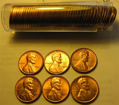 1959 D Lincoln Cent ROLL - For Sale, Buy Now Online - Item #789063