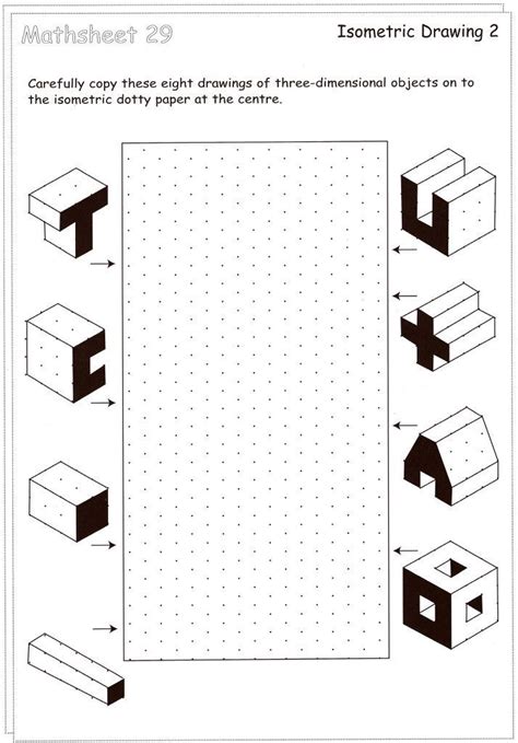 isometric drawing worksheet pdf