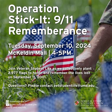 Operation Stick-It: 9/11 Remembrance | Adele H. Stamp Student Union